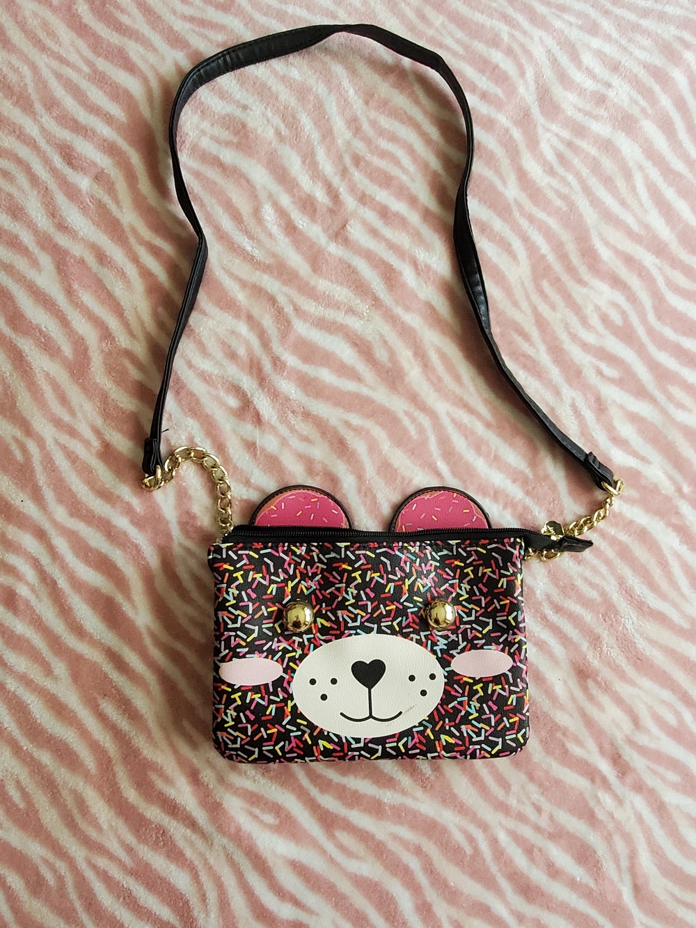 Betsey Johnson Sprinkle Bear Crossbody Bag